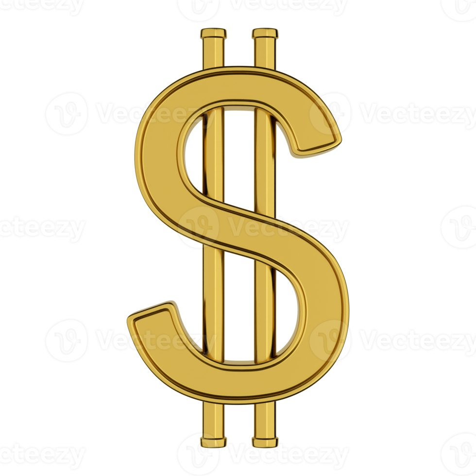 Dollarzeichen-Symbol 3d png