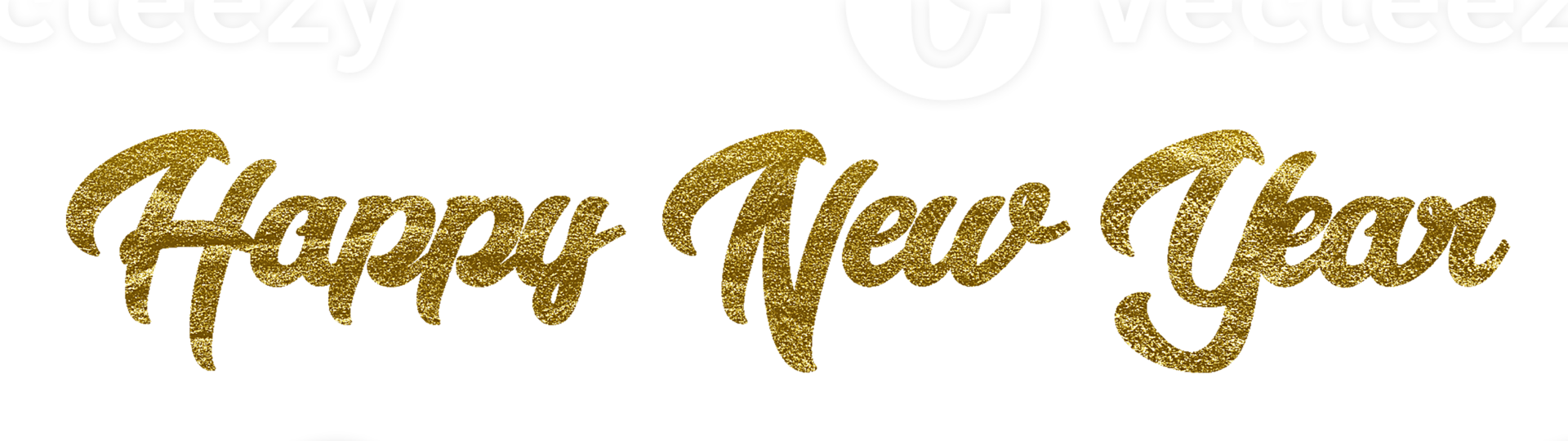 Golden Text Happy New Year cut out 12629019 PNG