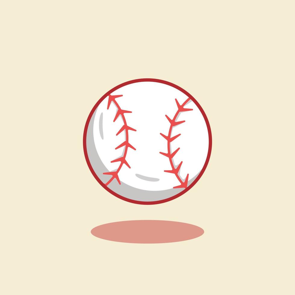 Ilustración de vector de diseño de bola de juego de béisbol