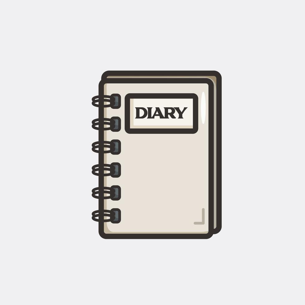 diary book. graphic illustration vector design.