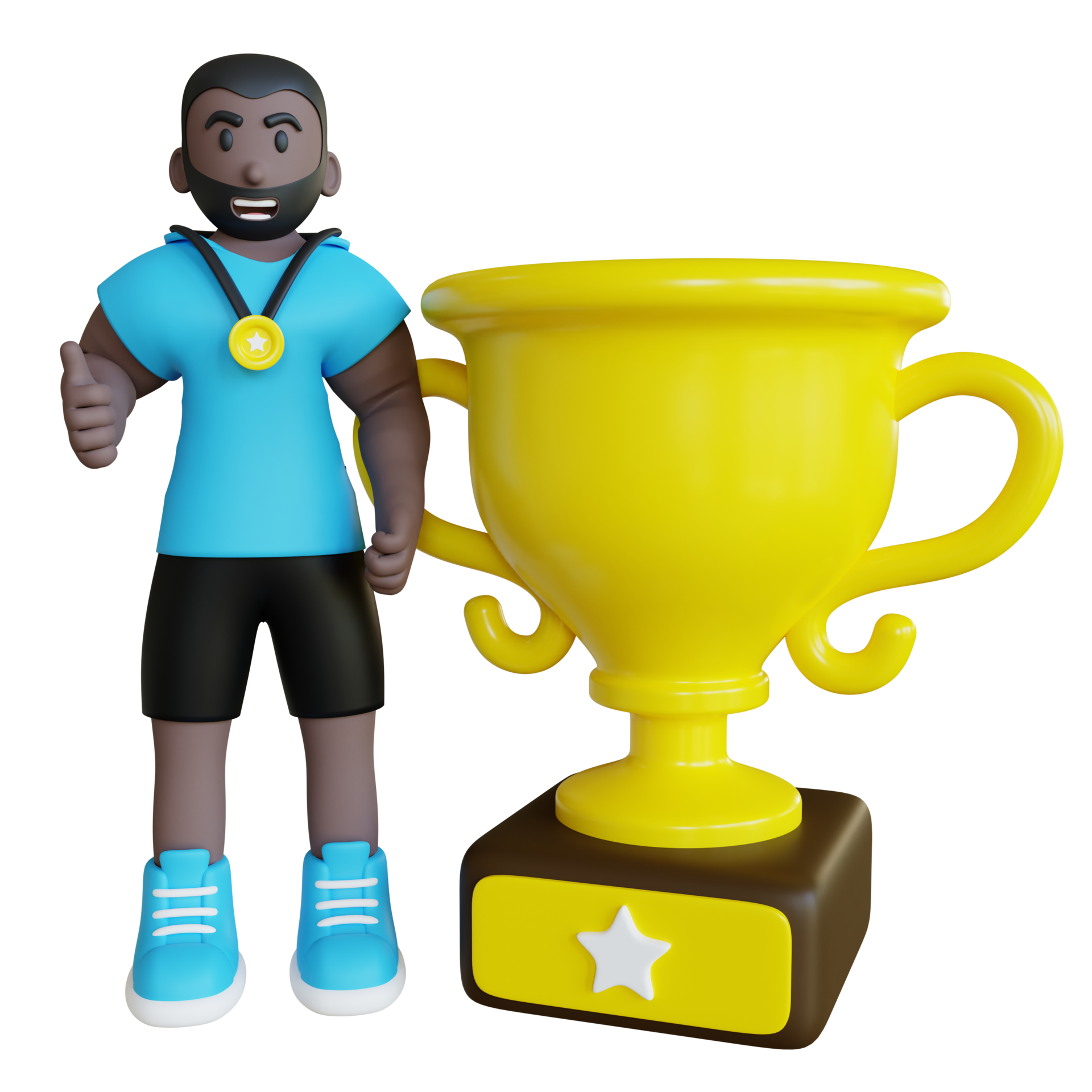 Free 3D Competition Winner Athlete with Trophy 12629105 PNG with Transparent Background Free 3D Competition Winner Athlete with Trophy 12629105 PNG with Transparent Background