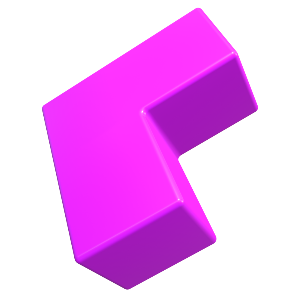 abstrakt pil geometrisk form 3d framställa png