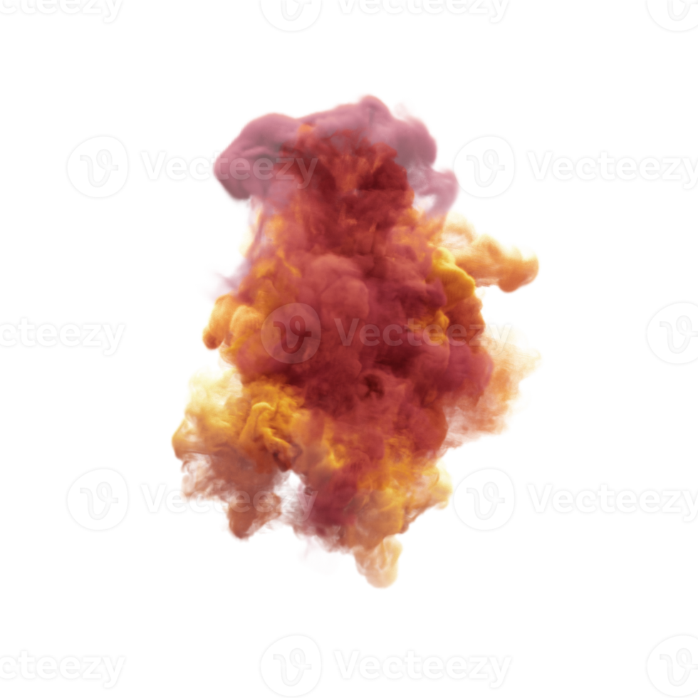 realistic red smoke effect png