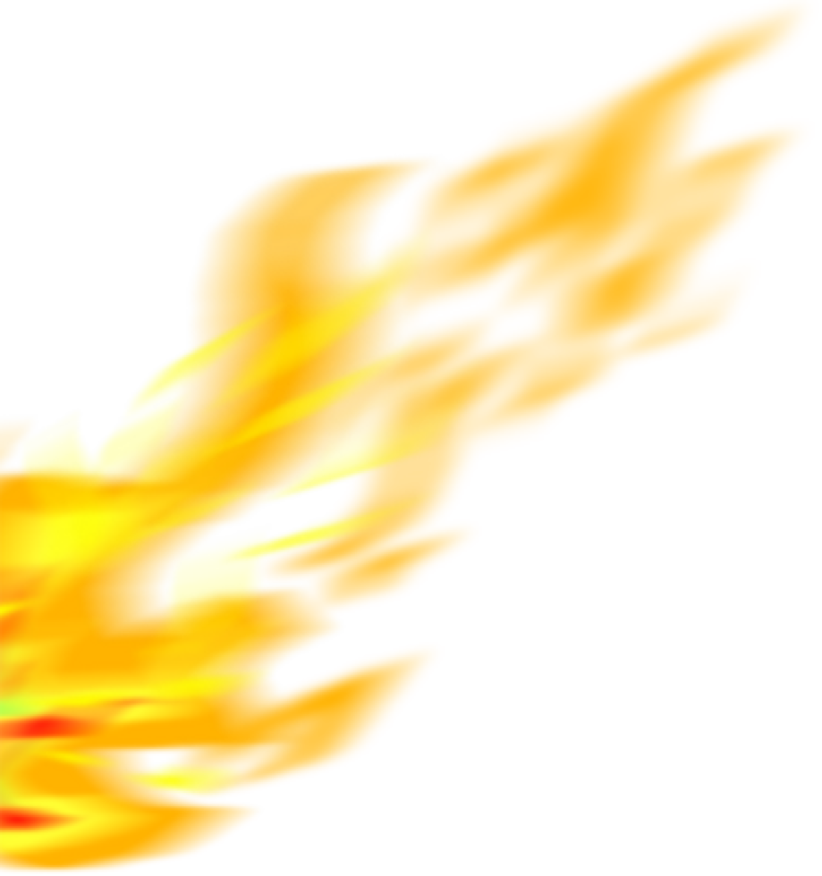 explosão de chamas de fogo png