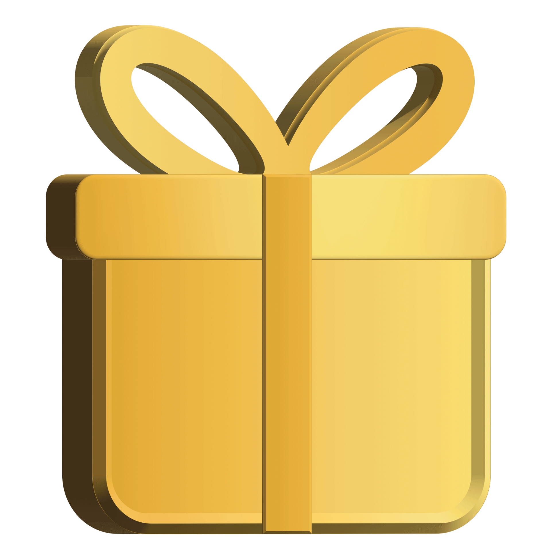 Gold gift icon on transparent background Free PNG 12629499 PNG
