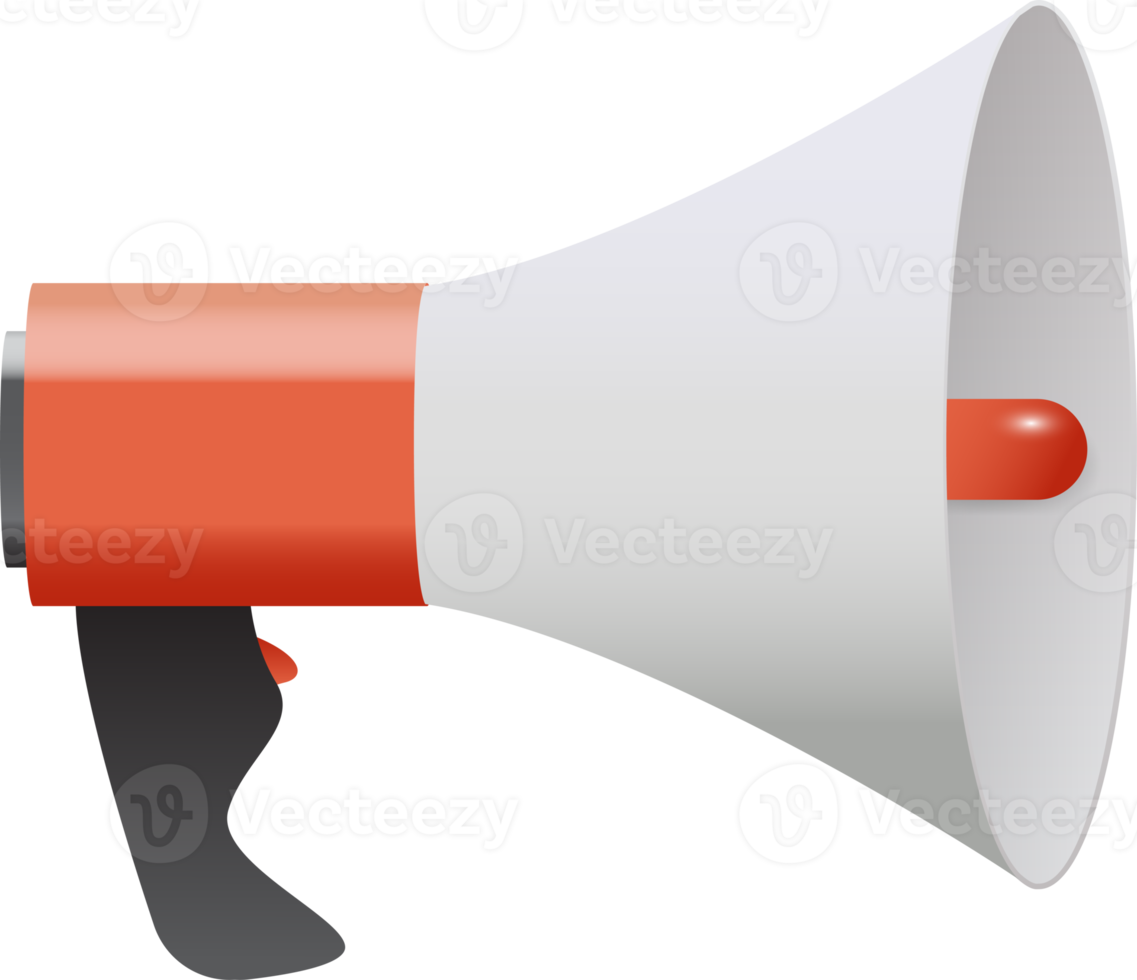 ícone de megafone 3d png