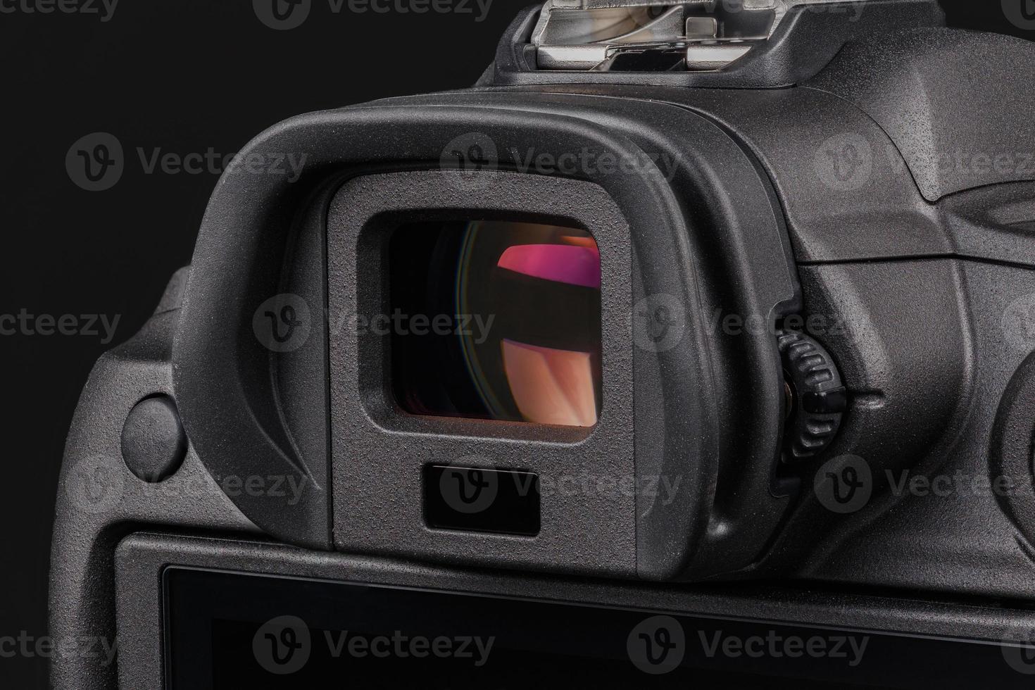 eyepiece of digital viewfinder of one of the best high-end digital camera photo