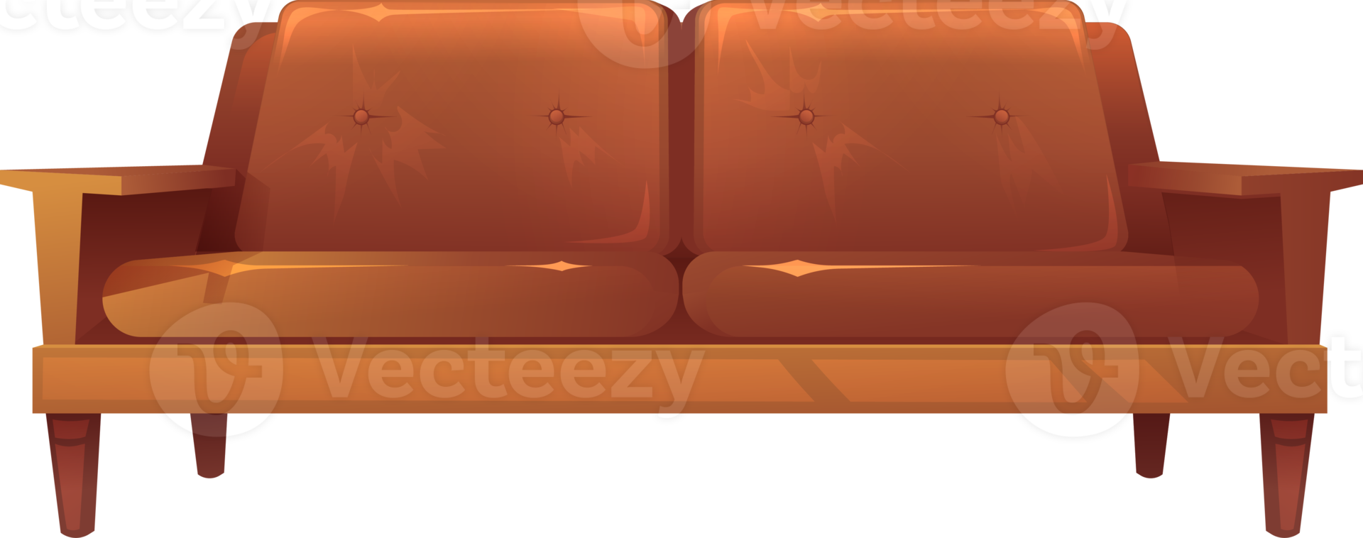the retro sofa png