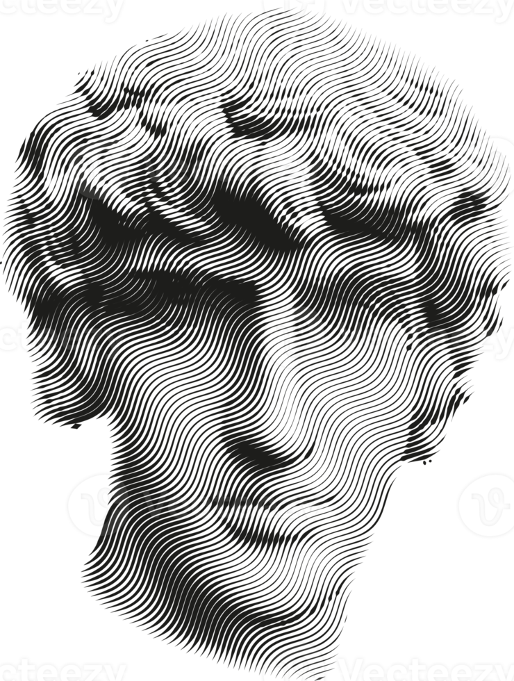 elemento de estatua de collage png