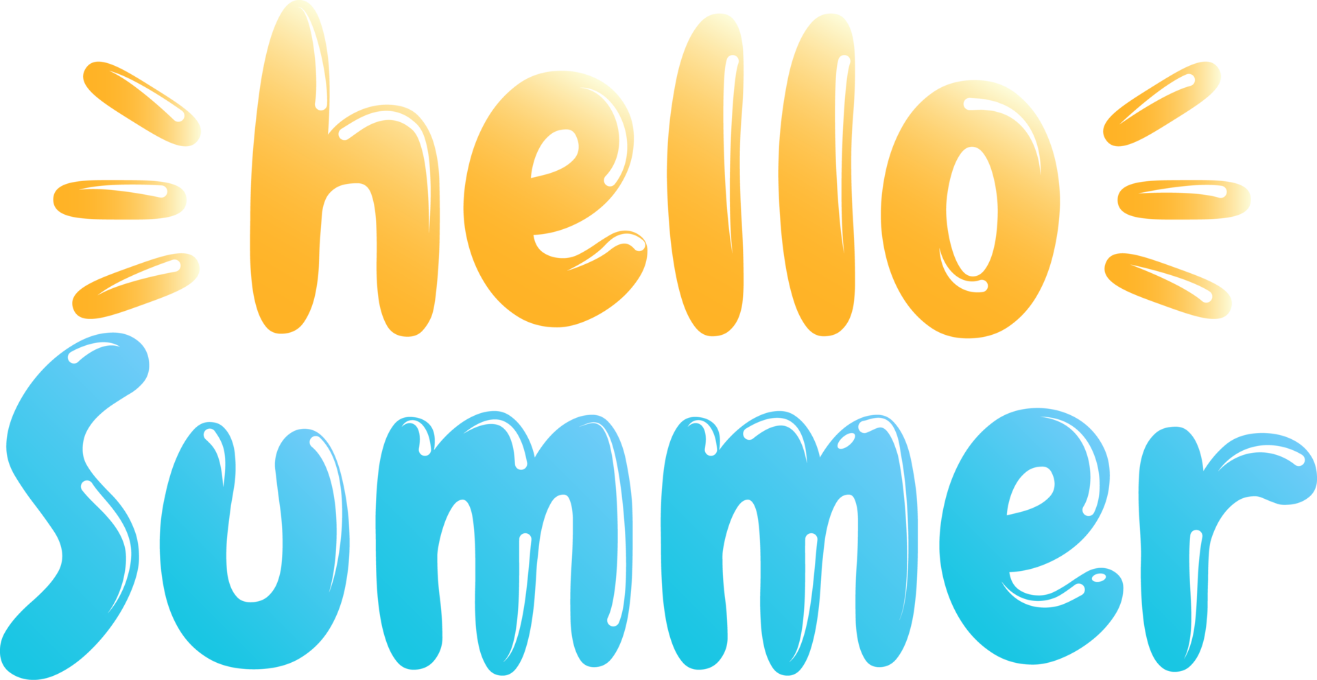 lettering hello summer 12629784 PNG