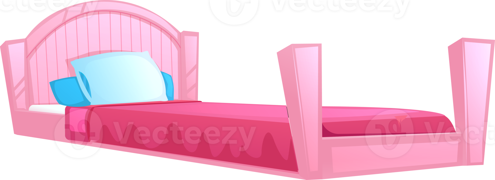 the pink  bed png