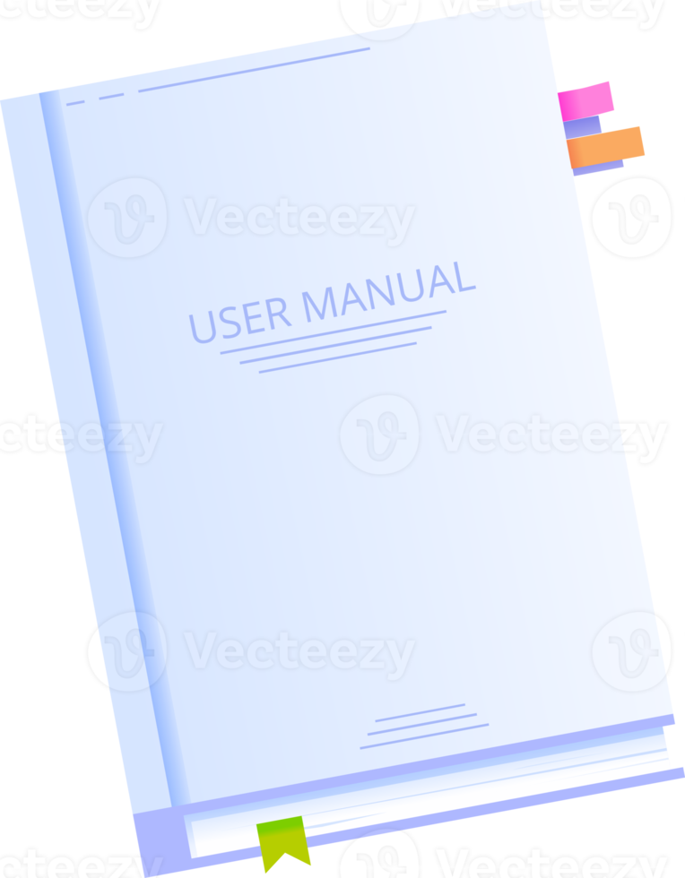 user manual with stickers png