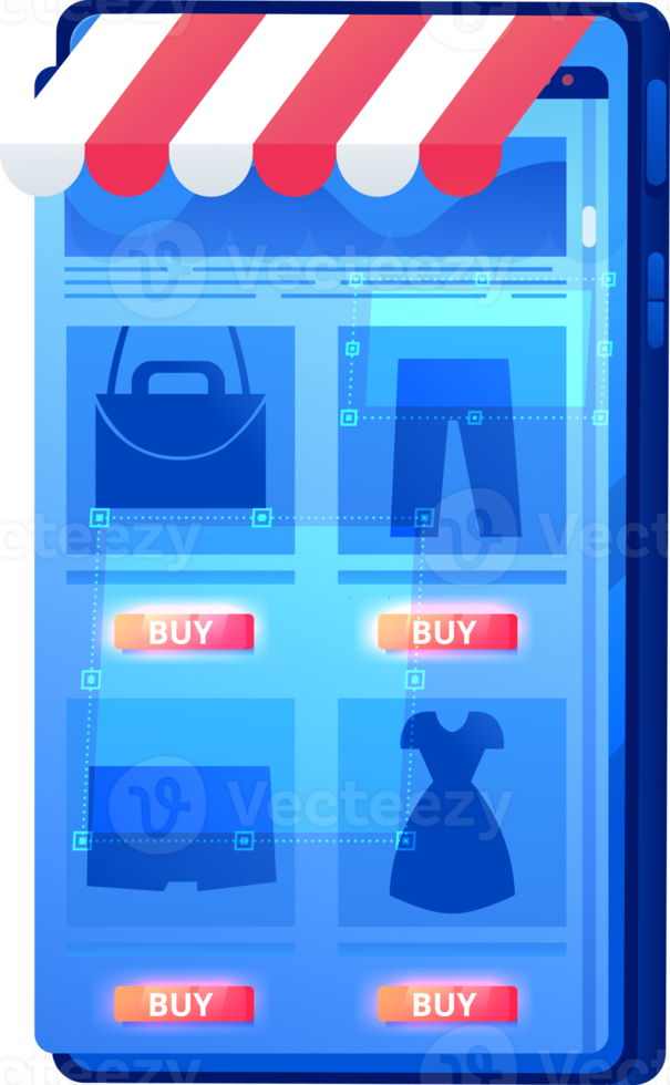 online shop interface png