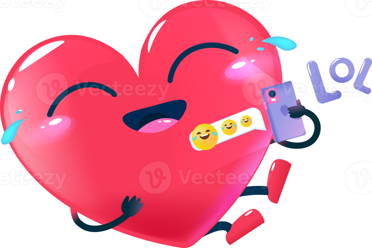 Herz lol Emoji png