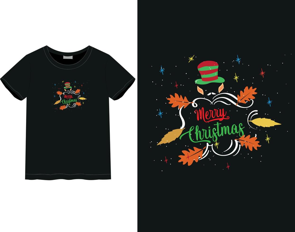 Merry Christmas Day t-shirt vector