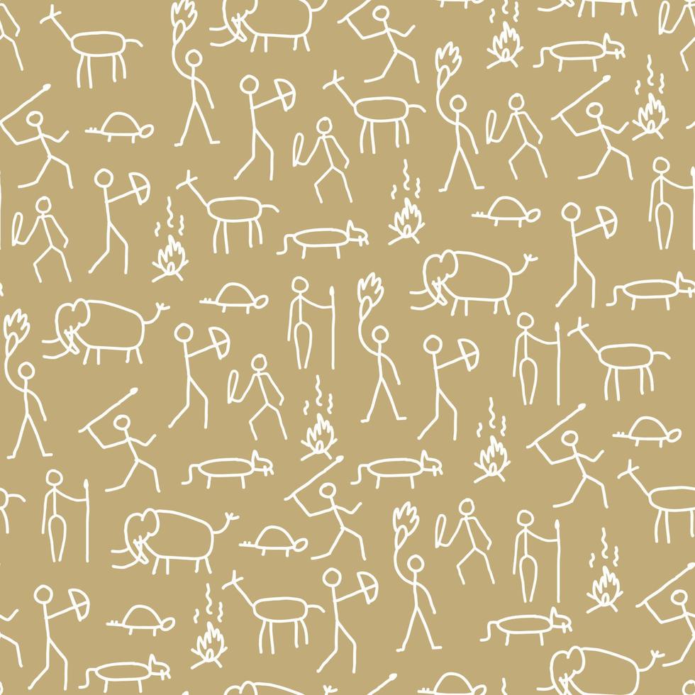 Ice Age Seamless Pattern vector