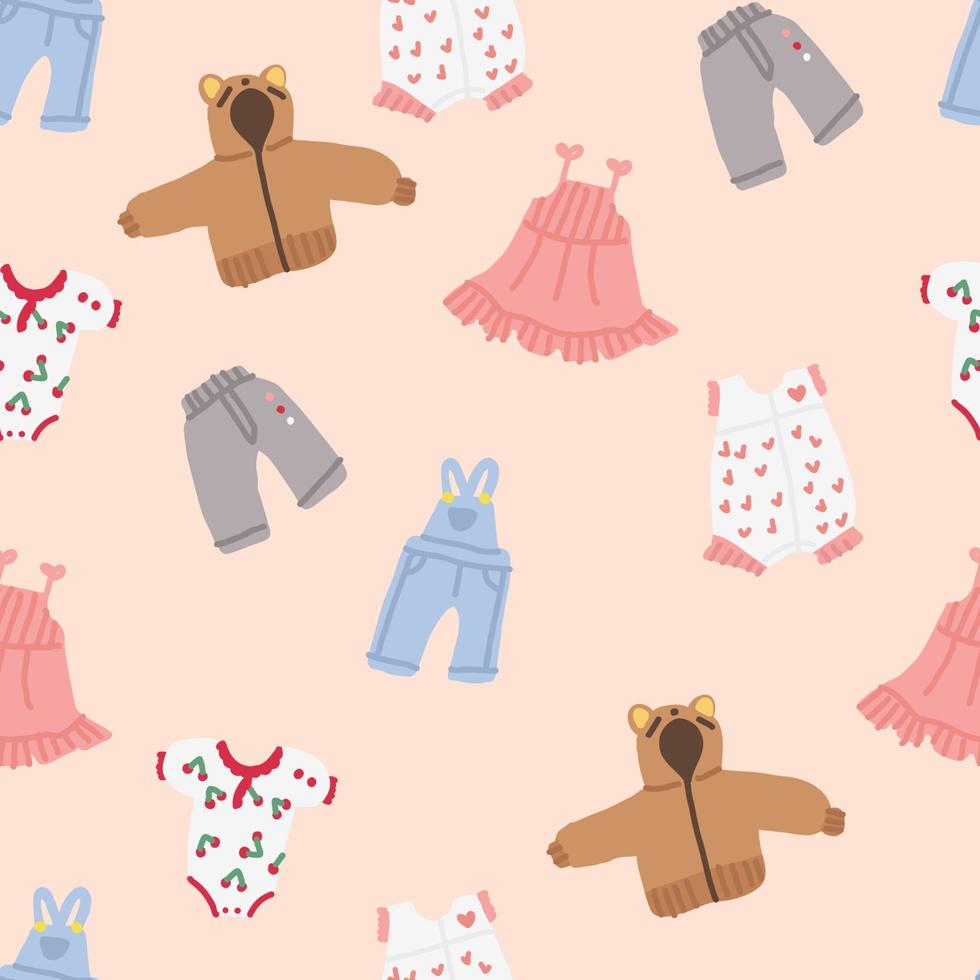 Kids Clothes Pattern vector