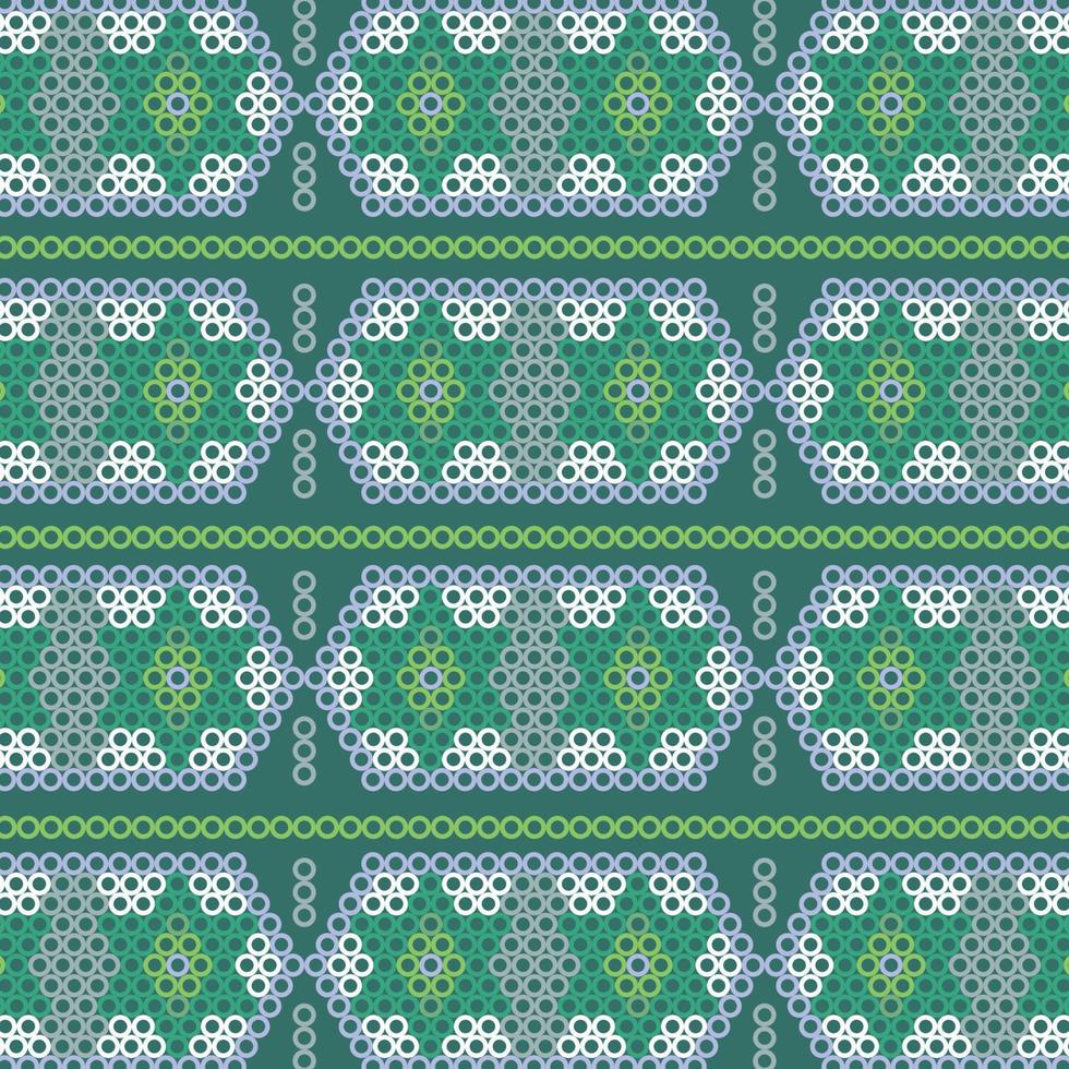 Green Aztec Pattern vector