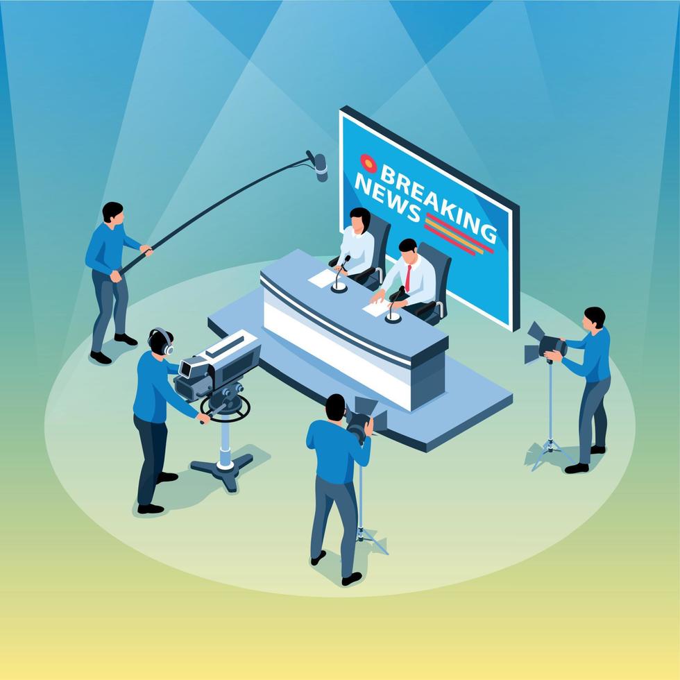 News Studio Illustration vector