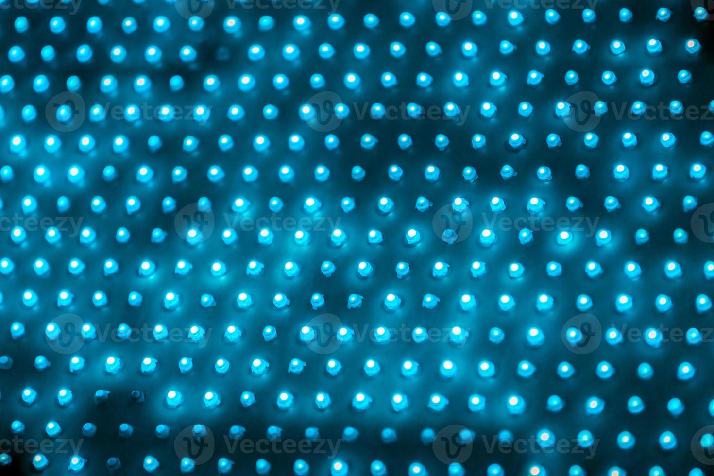cheap outdoor blue screen led panel with individual diodes, full frame close-up view with selective focus photo