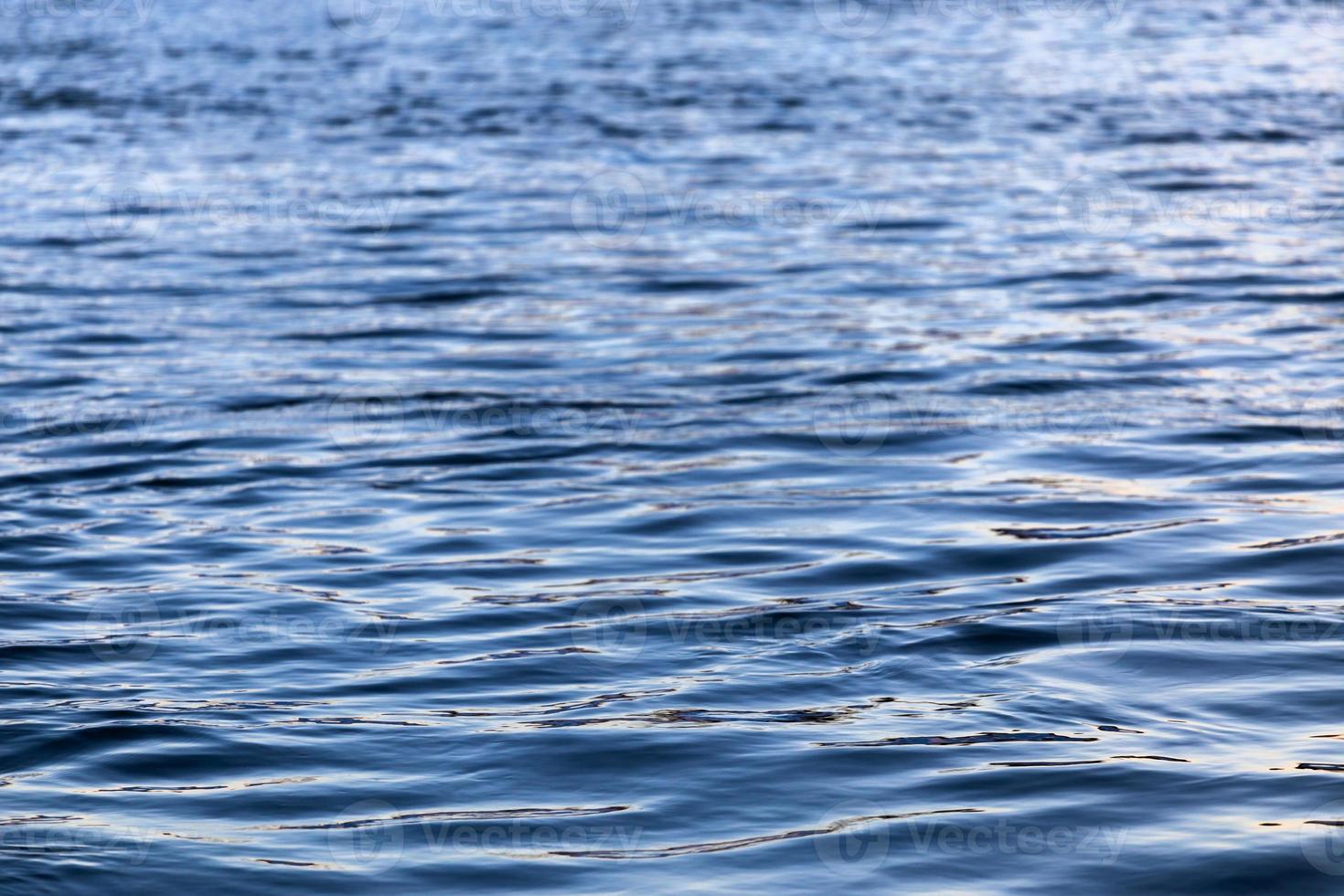 abstract water surface closeup with small plain ripples and selective focus photo