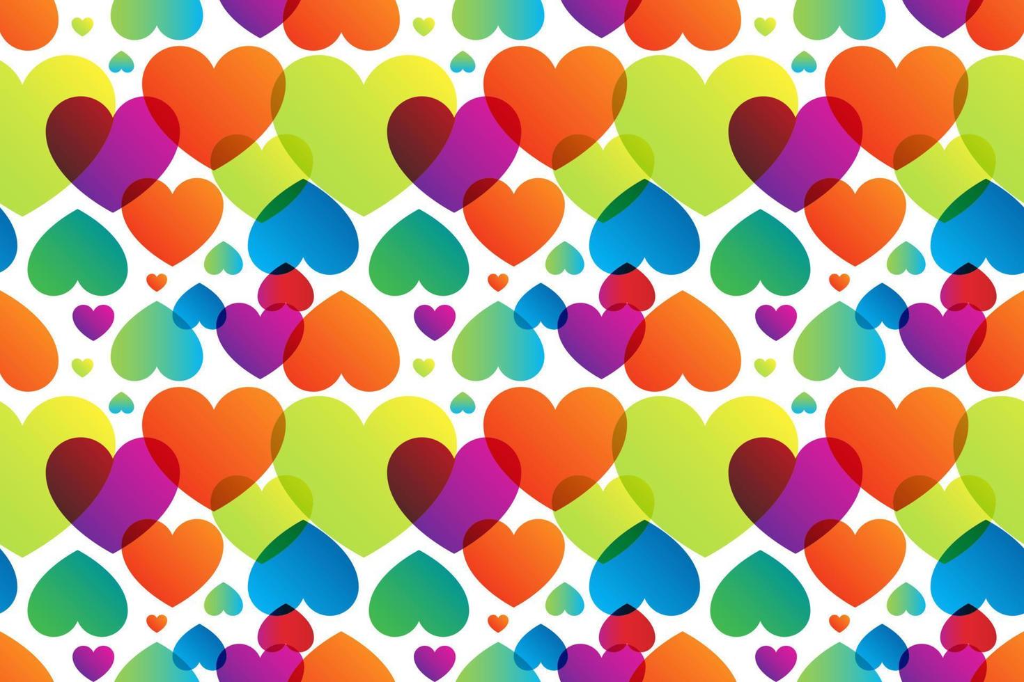 Romantic seamless pattern vector