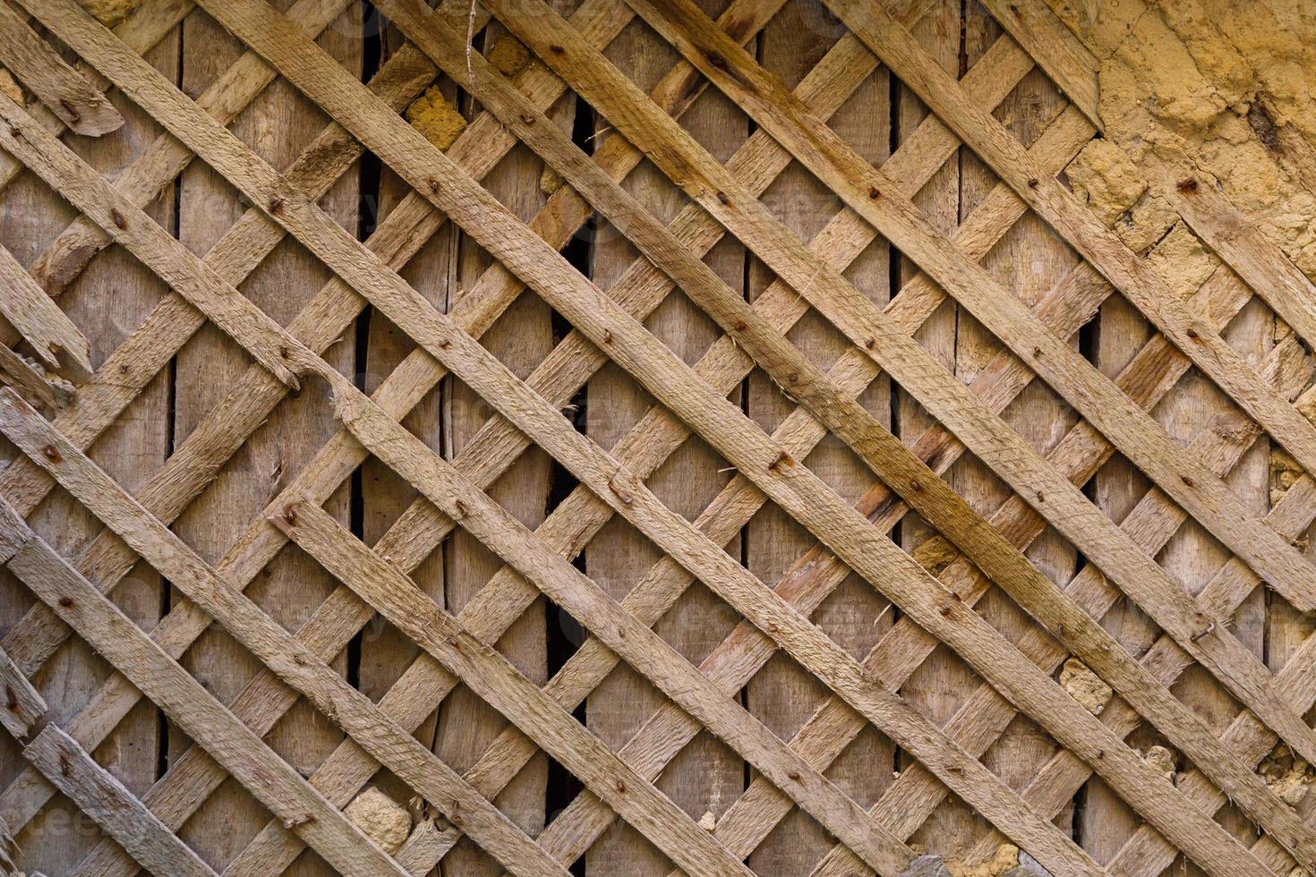 wattle and daub wall texture and flat full frame background photo