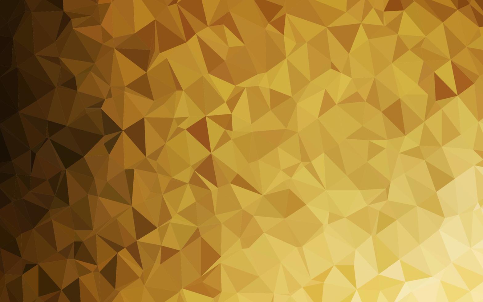 Dark Yellow, Orange vector abstract polygonal cover.