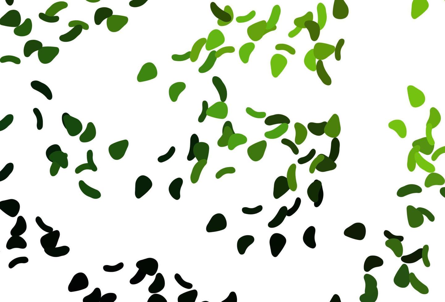 Light Green vector texture with random forms.