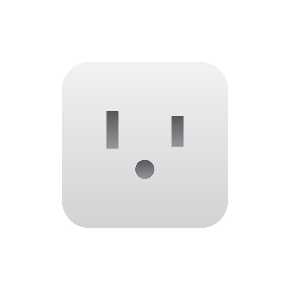 Realistic socket outlet icon, Vector. vector