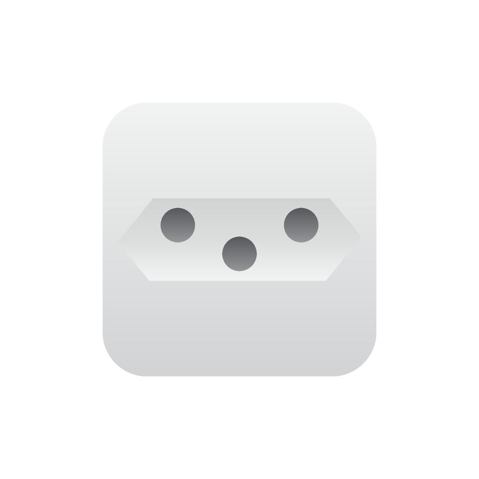 Realistic socket outlet icon, Vector. vector