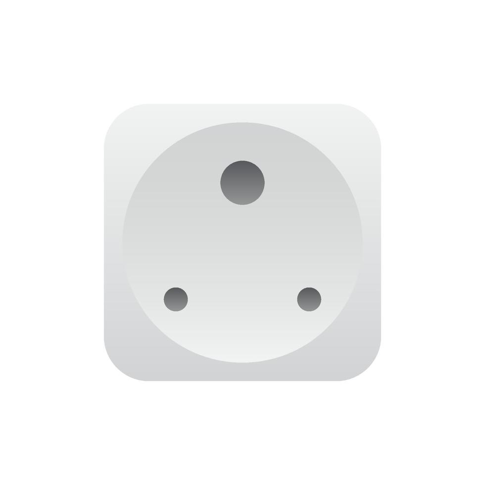 Realistic socket outlet icon, Vector. vector
