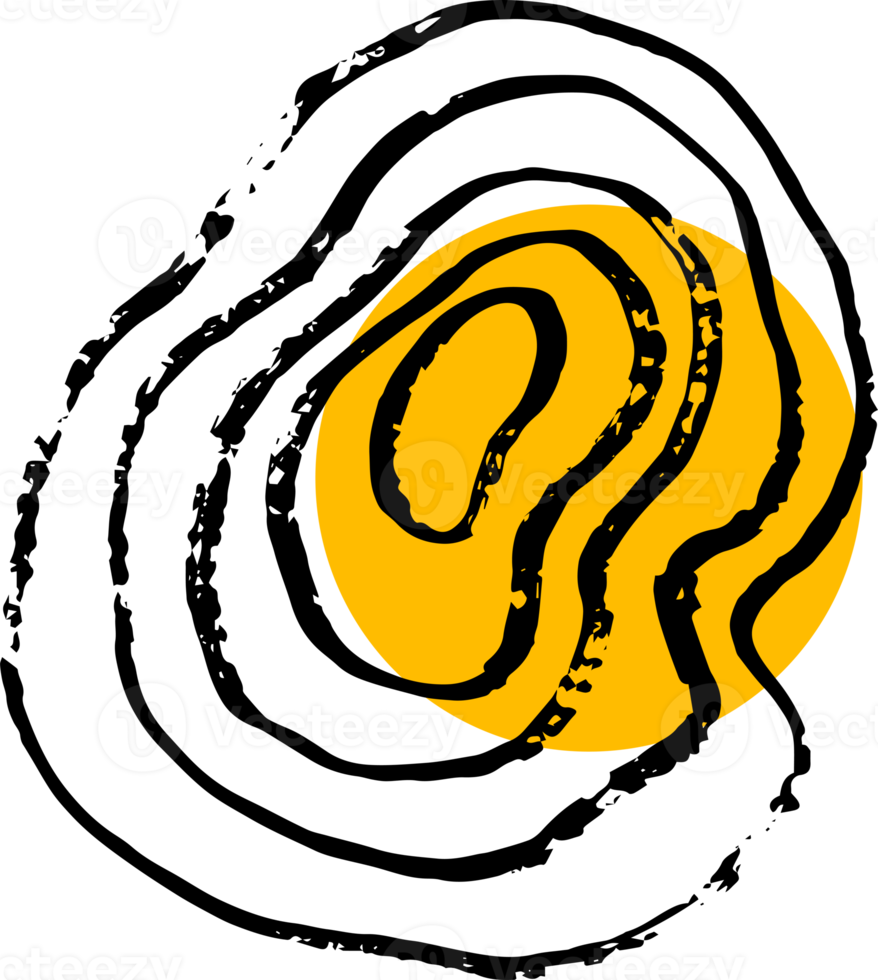 abstrakt trendy im pinselstrich für gestaltungselement png