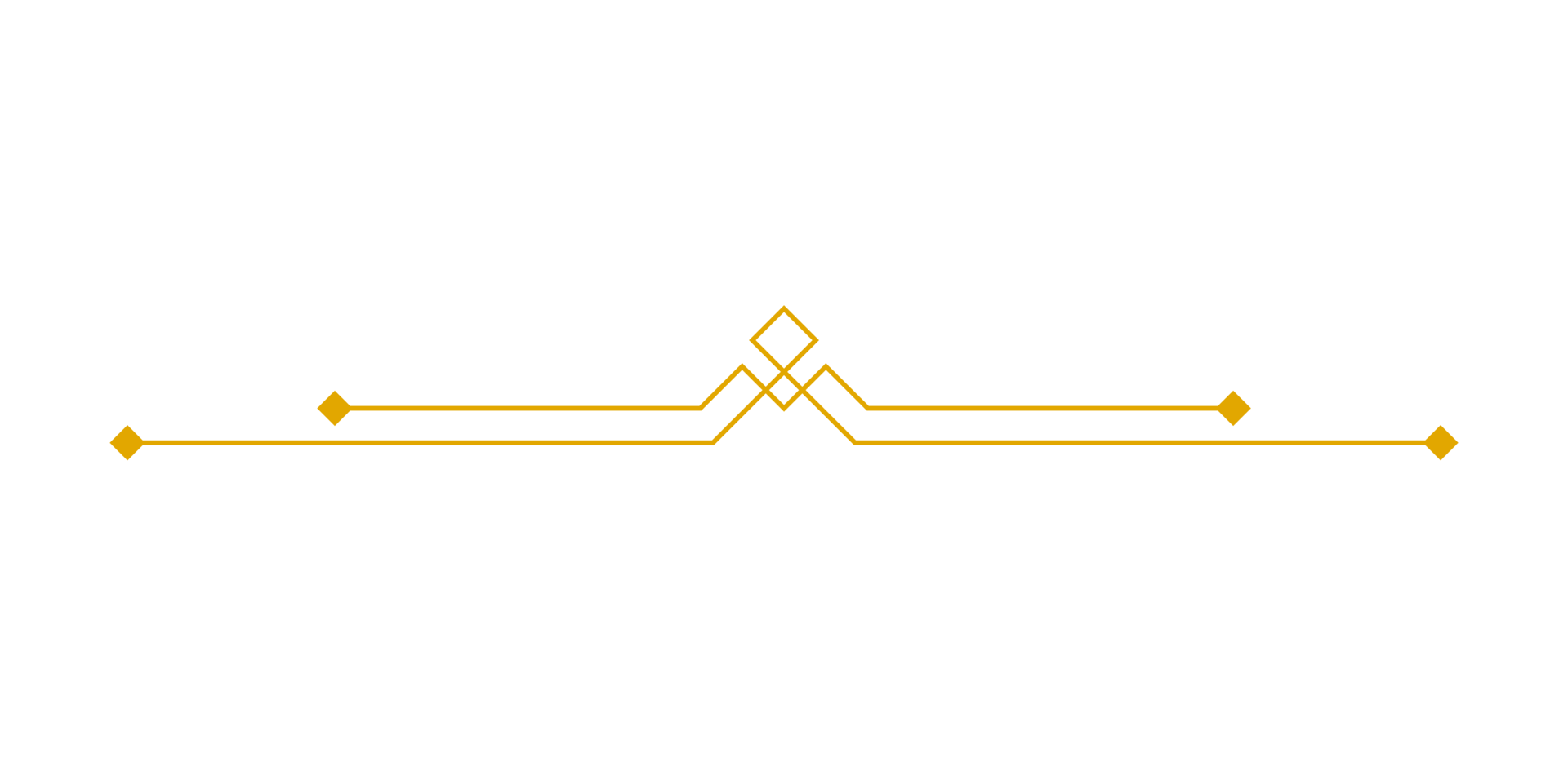art deco outline stroke in golden color for classy and luxury style