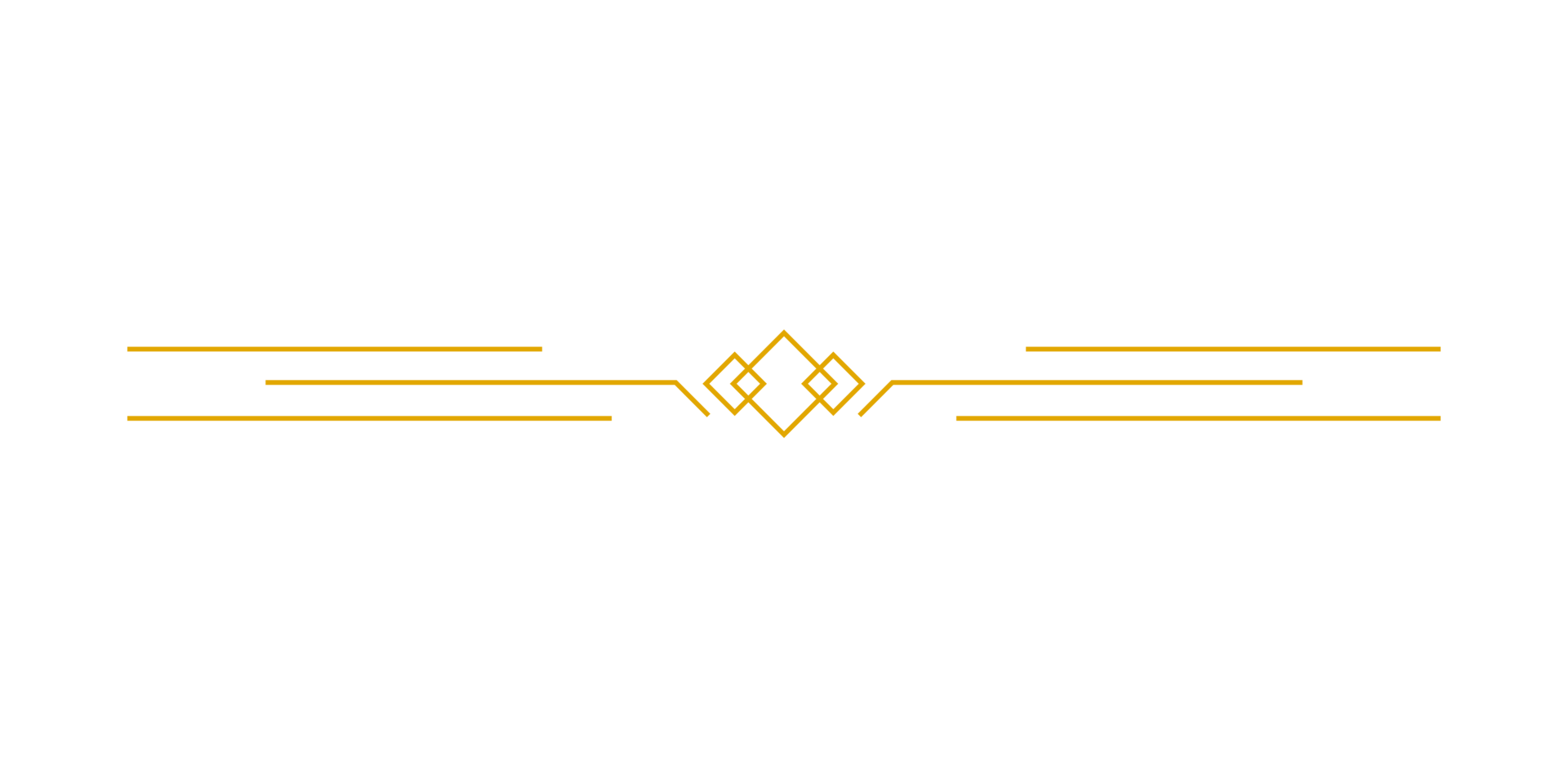 trazo de contorno art deco en color dorado para un estilo elegante y lujoso. elemento de diseño de arte de línea vintage premium png