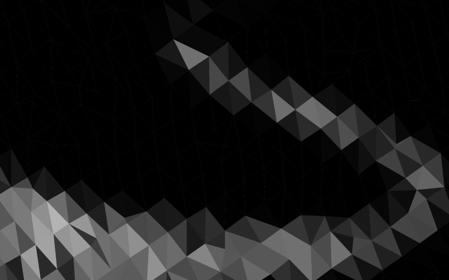 Light Silver, Gray vector triangle mosaic texture.