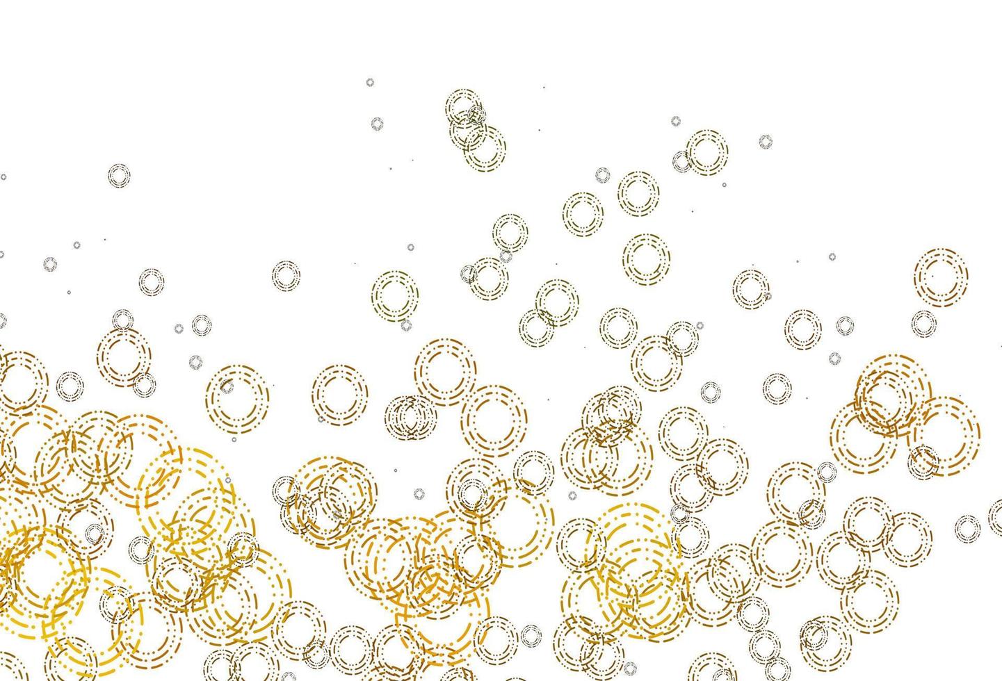 Light Yellow, Orange vector pattern with spheres.