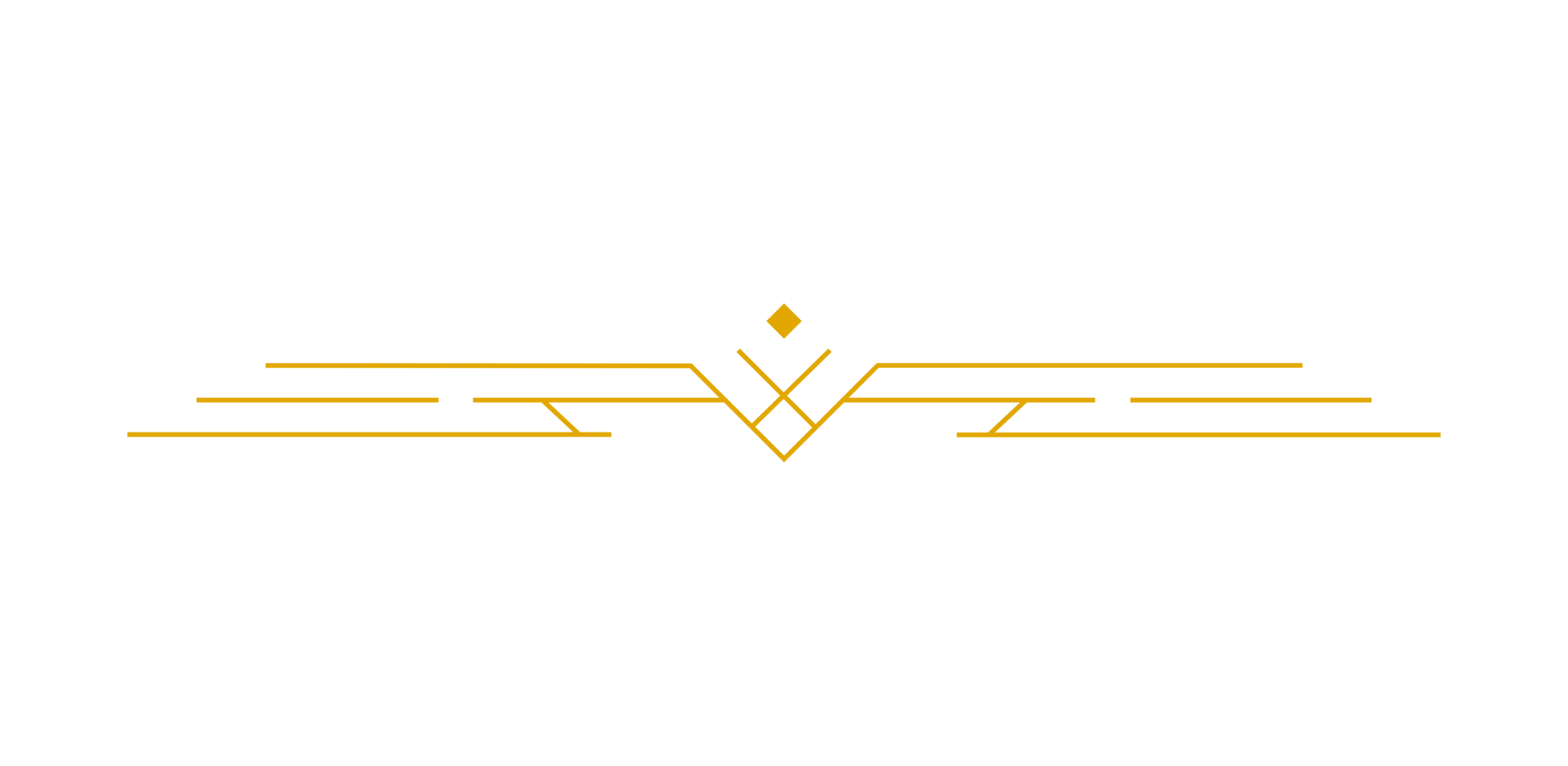 trazo de contorno art deco en color dorado para un estilo elegante y lujoso. elemento de diseño de arte de línea vintage premium png