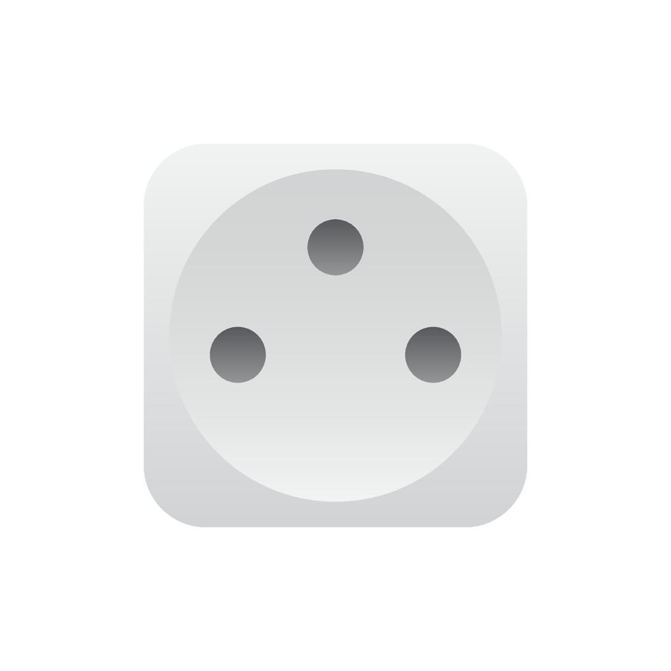 Realistic socket outlet icon, Vector. vector