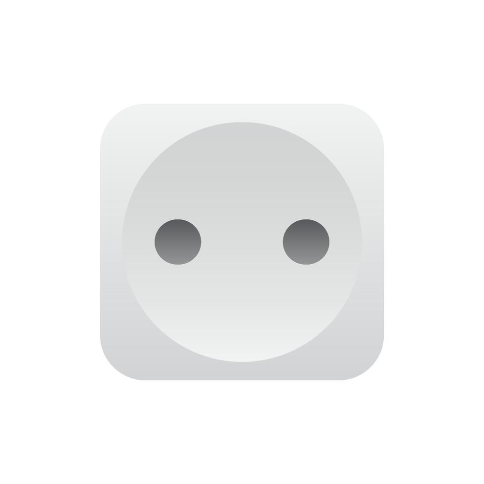 Realistic socket outlet icon, Vector. vector