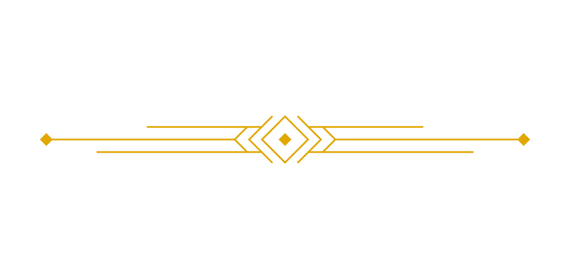 trazo de contorno art deco en color dorado para un estilo elegante y lujoso. elemento de diseño de arte de línea vintage premium png