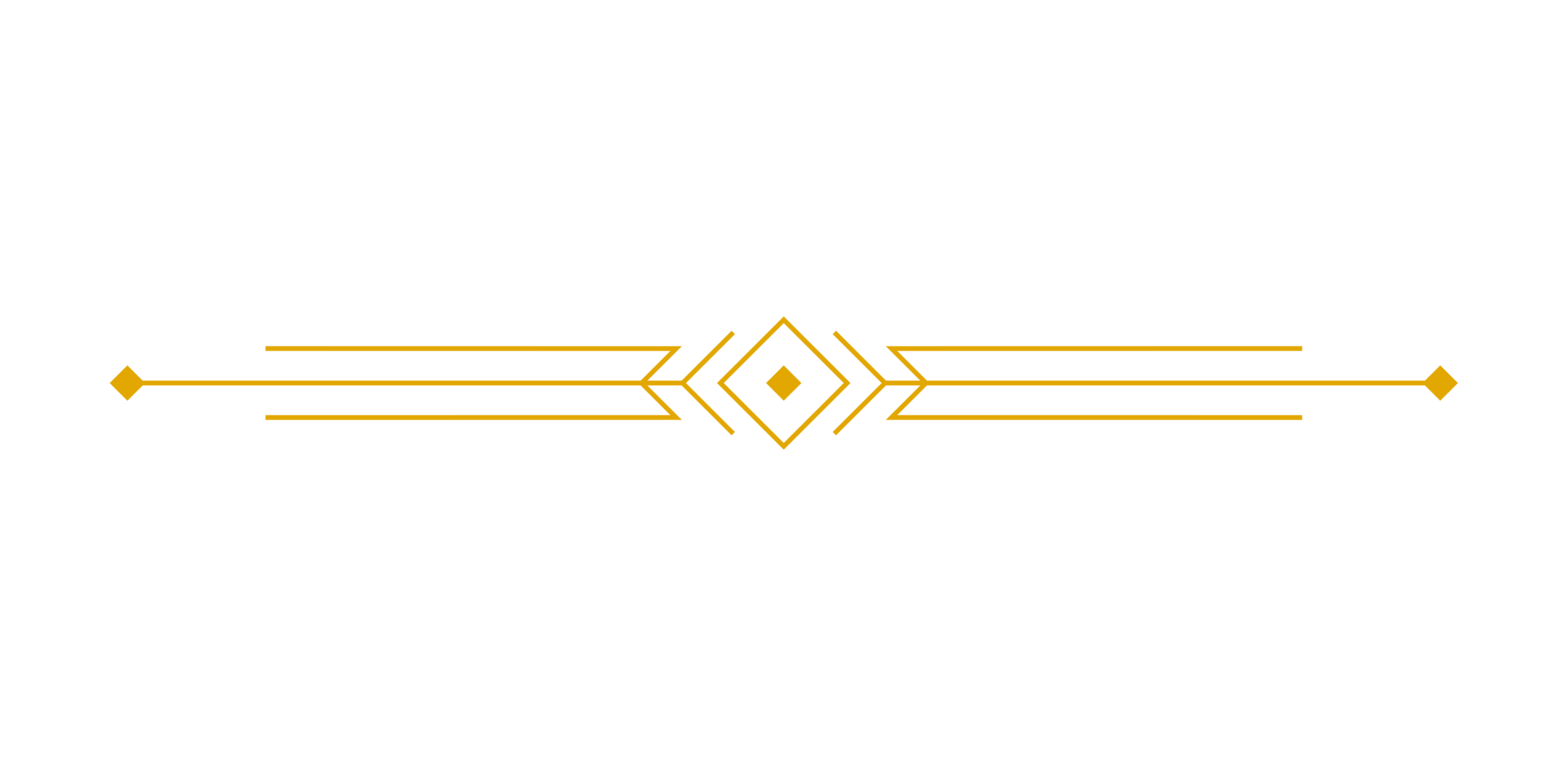 art deco outline stroke in golden color for classy and luxury style