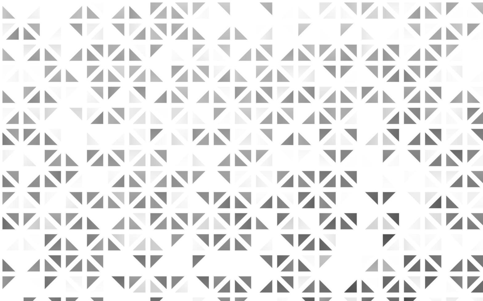 Fondo transparente de vector gris plateado claro con triángulos.