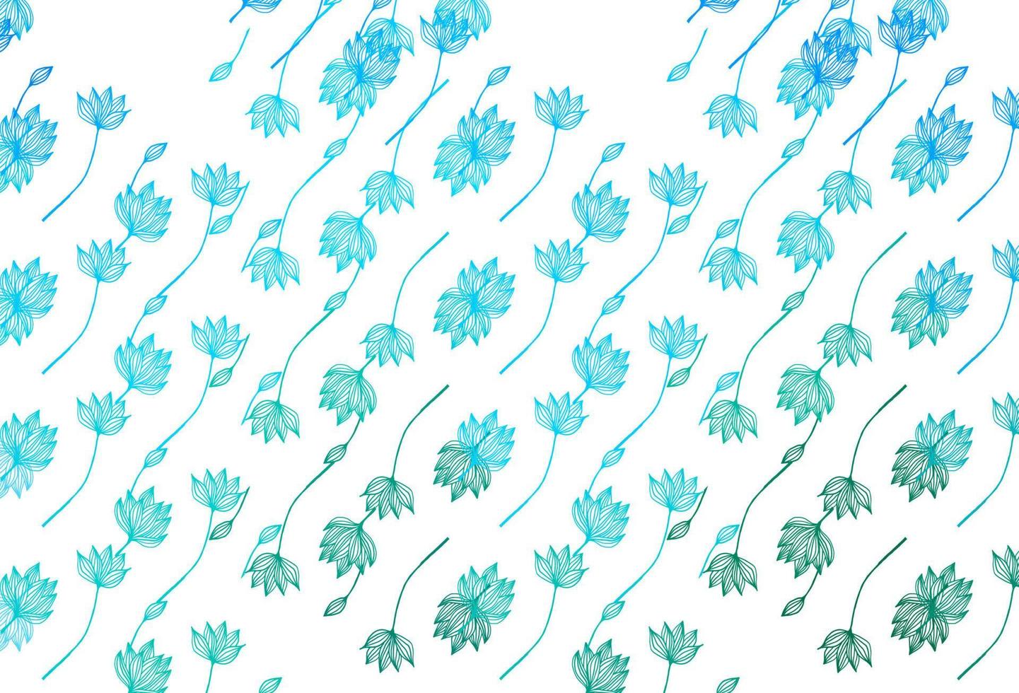 Light Blue, Green vector doodle pattern.