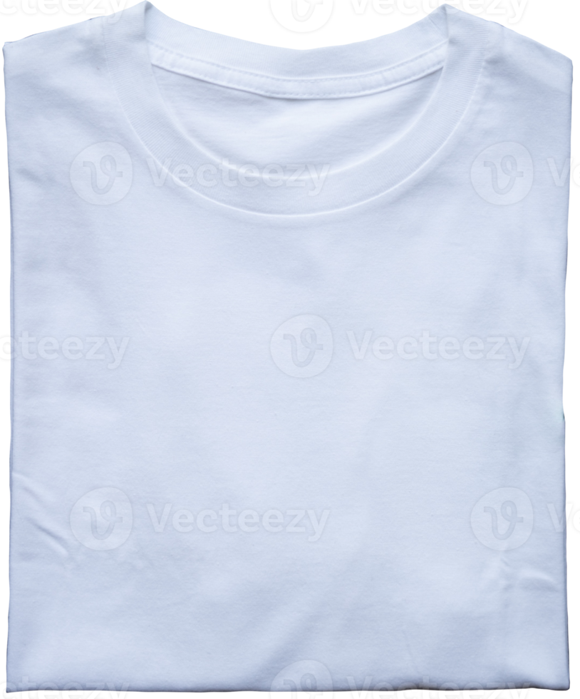 plain foldable t-shirts for mockup templates and advertising campaigns png