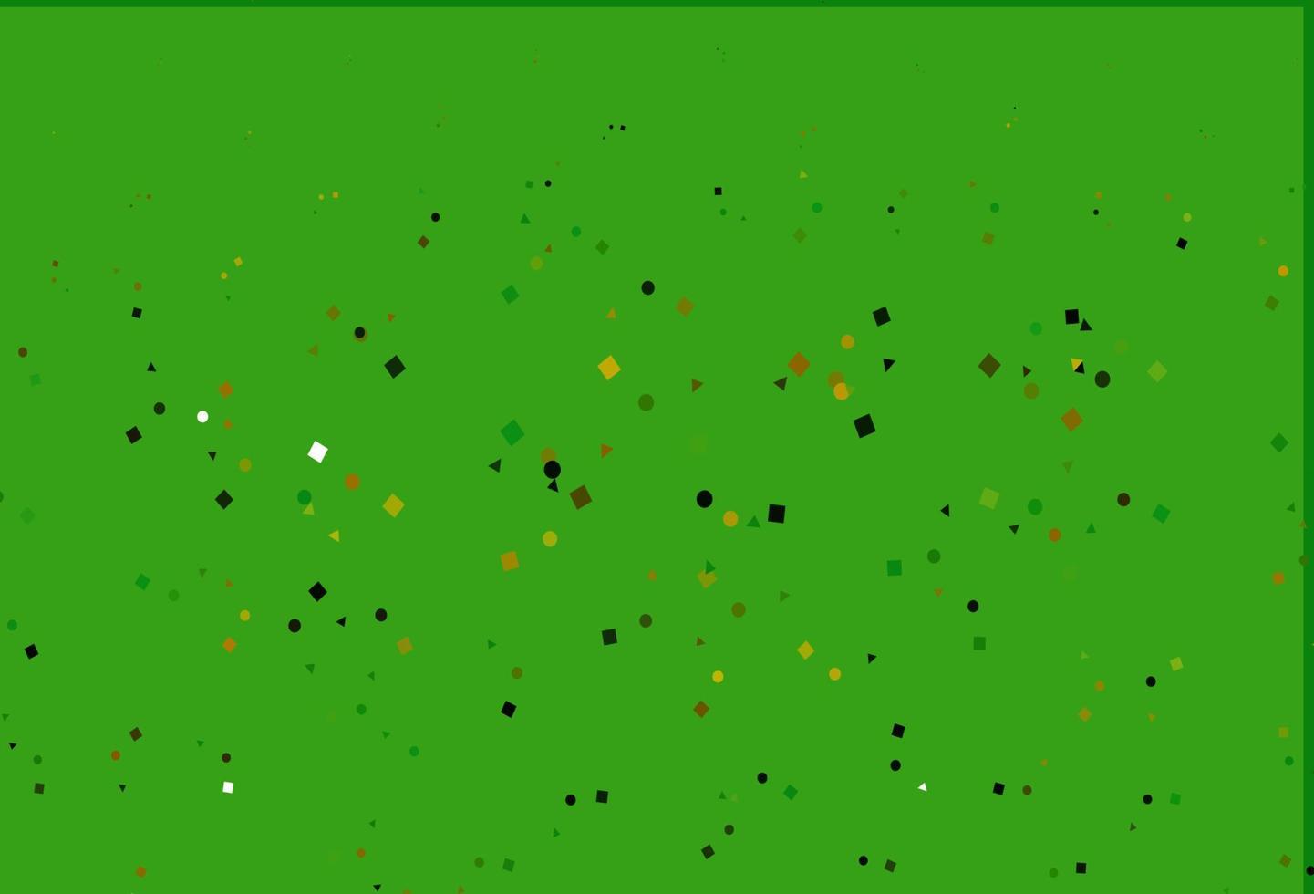 Light Green, Yellow vector texture in poly style with circles, cubes.