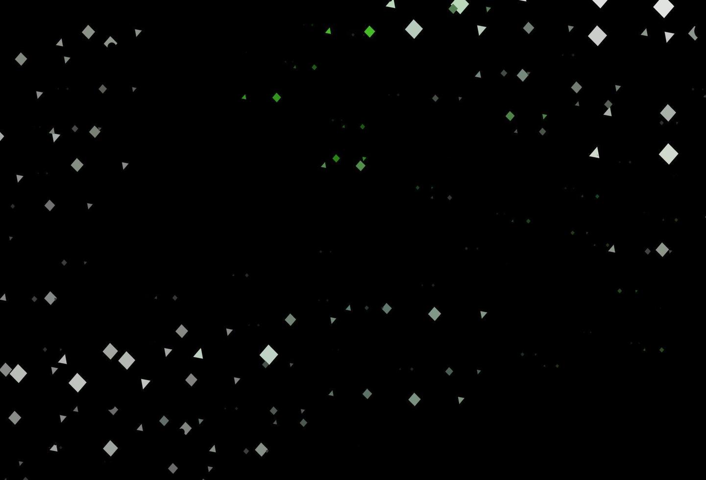 Dark green vector cover in polygonal style with circles.