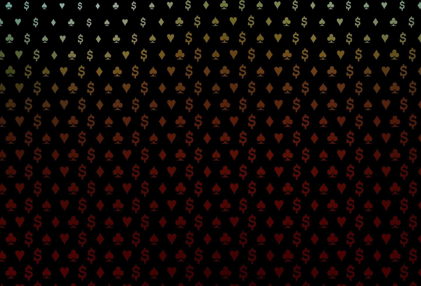Dark green, red vector layout with elements of cards.