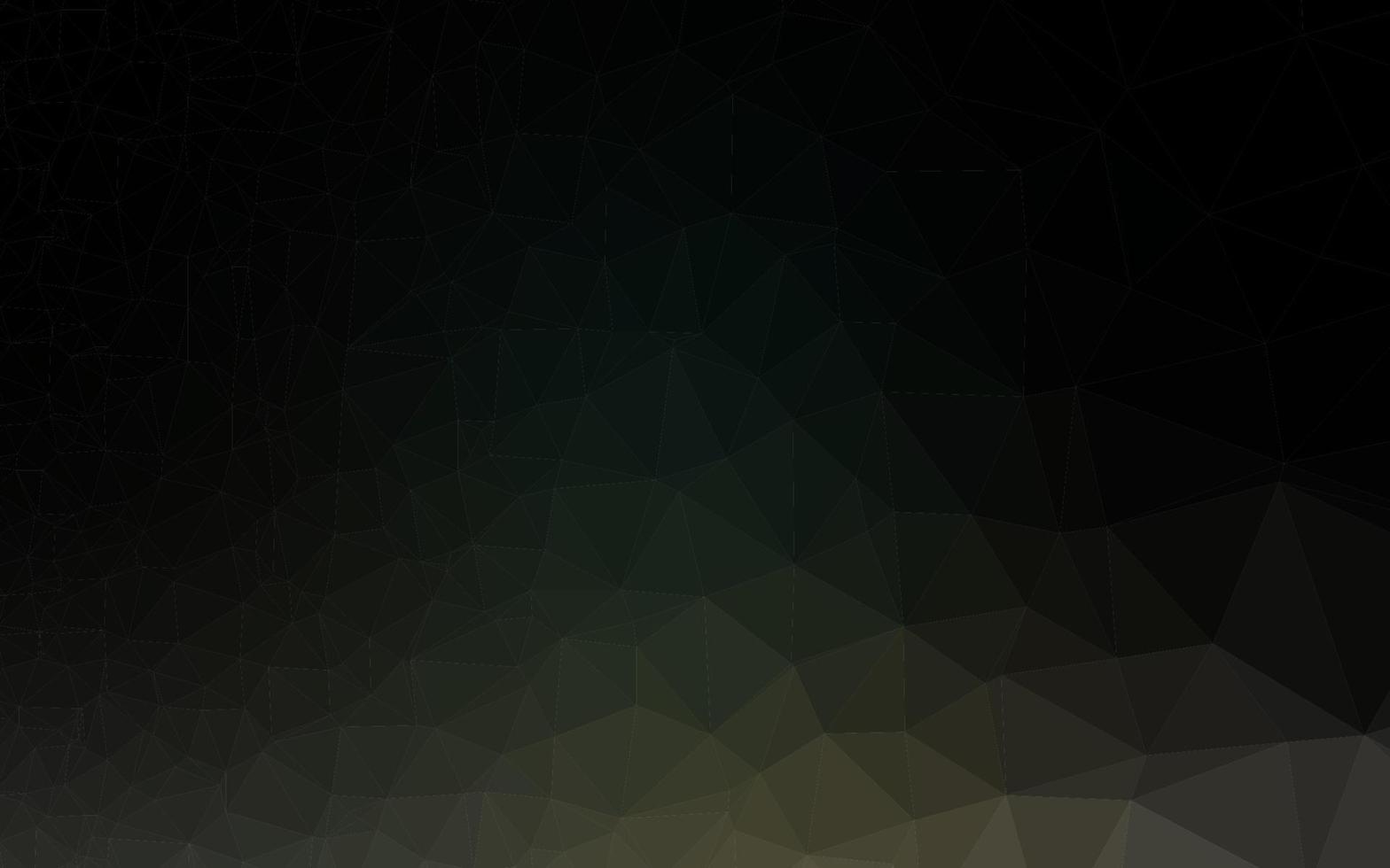Dark Black vector low poly texture.