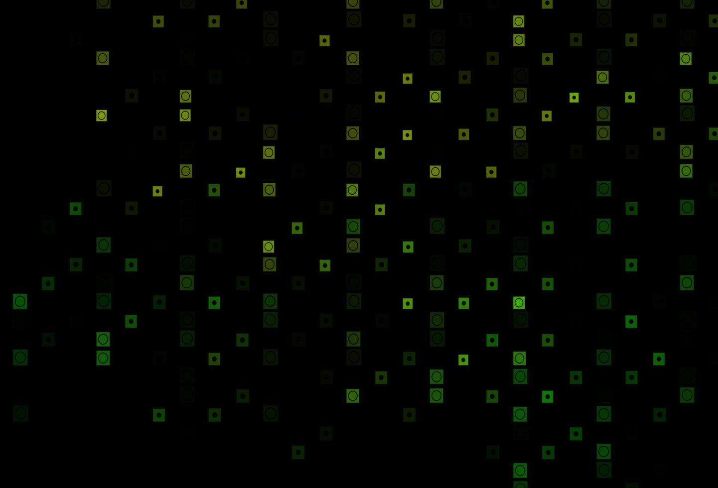 Dark Green vector pattern in square, circular style.